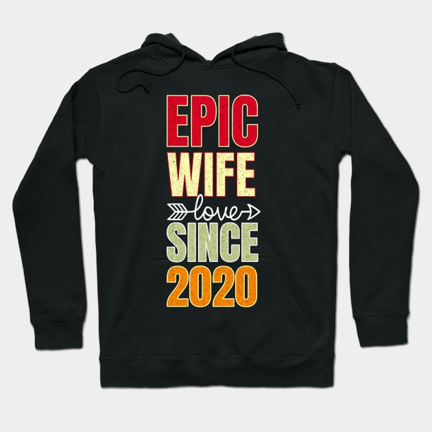 Epic wife since 2020 Hoodie by PlusAdore